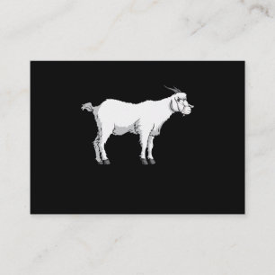 Carte De Visite Chèvre portant un masque médical