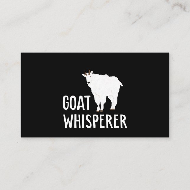 Carte De Visite Chèvre Whisperer Funny Chèvre Farm Tshirt Animal c (Devant)