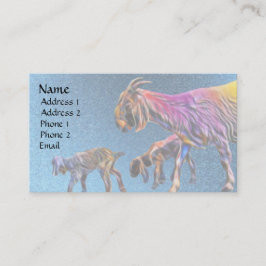 Carte De Visite Chèvres Pop Art