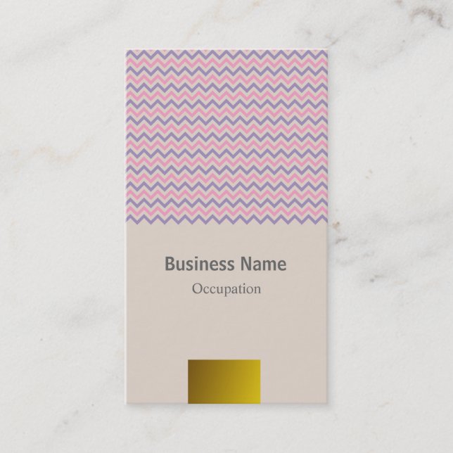 Carte De Visite Chevron Soft (Devant)