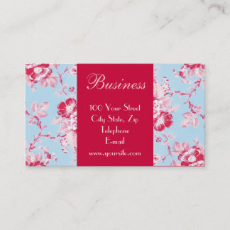 Carte de visite chic 2 de roses