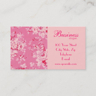 Carte de visite chic 3 de roses