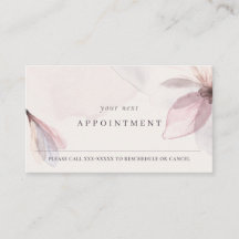 Chic Abstrait Blush Aquarelle Floral Rendez-vous