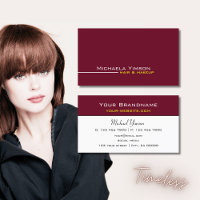 Chic Bourgogne et blanc Simple Moderne Professionn