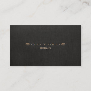 Carte De Visite Chic Boutique Imitat Leinen Professionelle