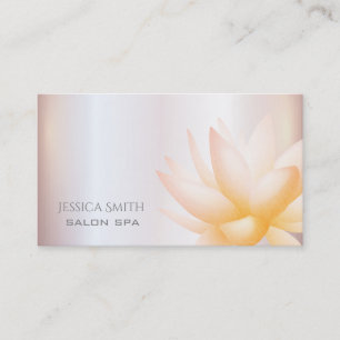 Carte De Visite Chic charmant lotus d'aquarelle élégant