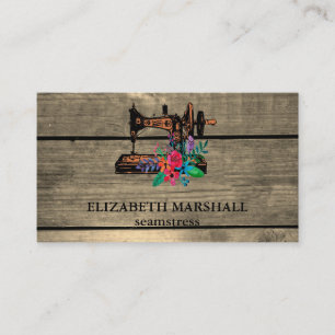 Carte De Visite Chic Chic Chic Machine à coudre Bus