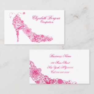 Carte de visite chic de ~ de chaussure