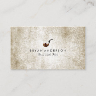 Carte de visite chic de tuyau de tabagisme