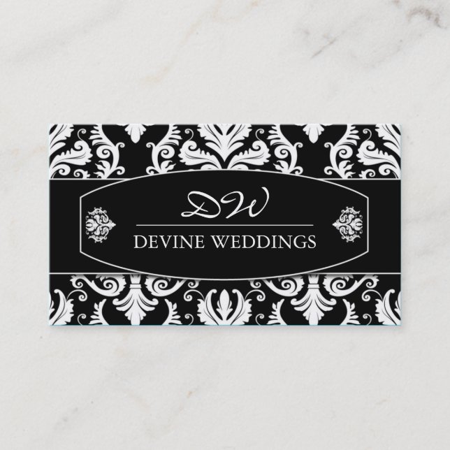 Carte de visite chic de wedding planner (Devant)