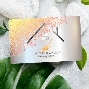 Carte De Visite Chic Diamonds Chambre de nettoyage domestique