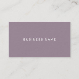 Carte De Visite Chic Freehand Script Elegant Company Plain Luxe