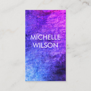 Carte De Visite Chic Grunge Colorée
