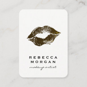 Carte De Visite Chic Lipstick Kiss