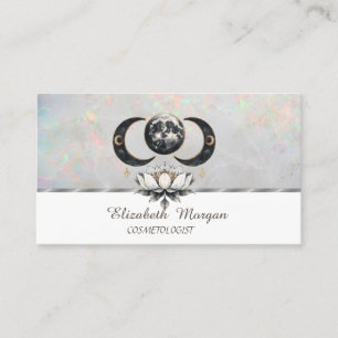 Carte De Visite Chic Lotus Lune Opale