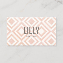 Chic moderne Blush rose Motif géométrique