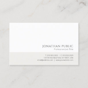 Carte De Visite Chic professionnel de conception élégante