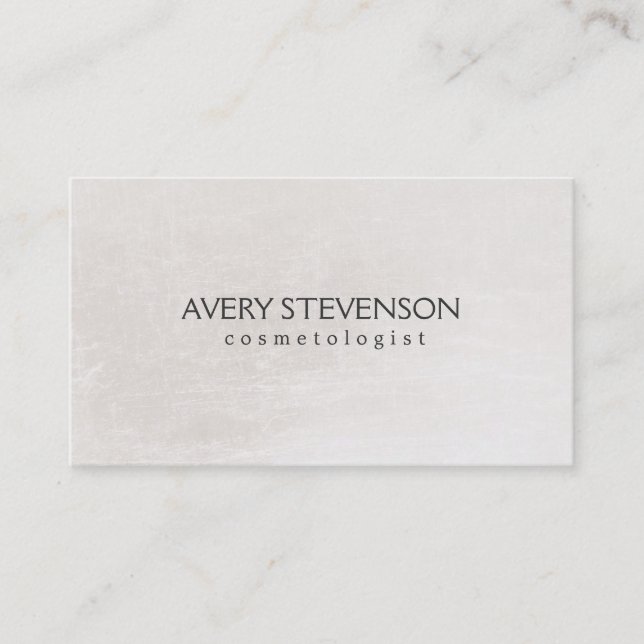 Carte De Visite Chic Simple Blush Neutral Chimmer Look Cosmetology (Devant)