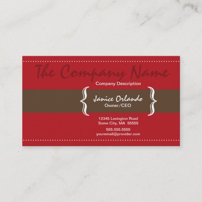 Carte de visite chic simple moderne 4 (Devant)