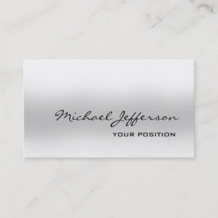 Carte De Visite Chic Unique Grey tendance personnel