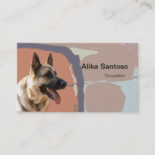 Carte De Visite Chien berger allemand