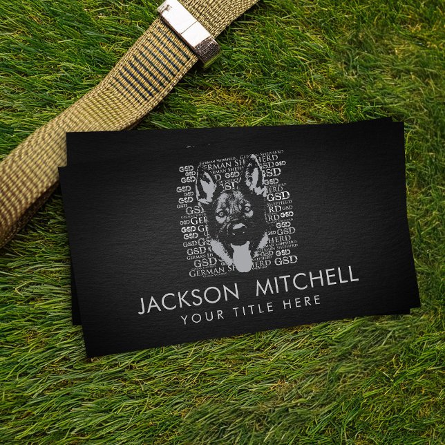 Carte De Visite Chien berger allemand - GSD (Créateur téléchargé)