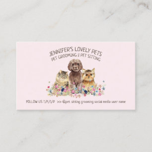 Carte De Visite Chien Chat Grooming Petsitter store