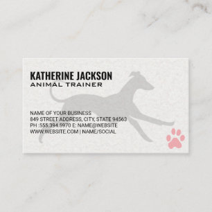 Carte De Visite Chien courant Chien Paw