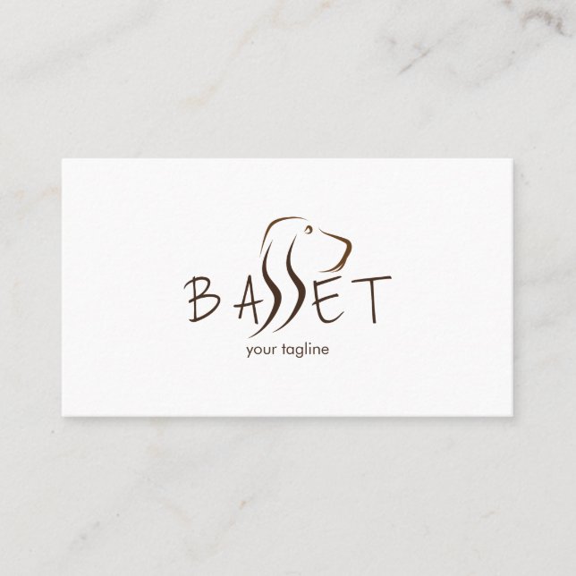 Carte De Visite Chien de Basset (Devant)