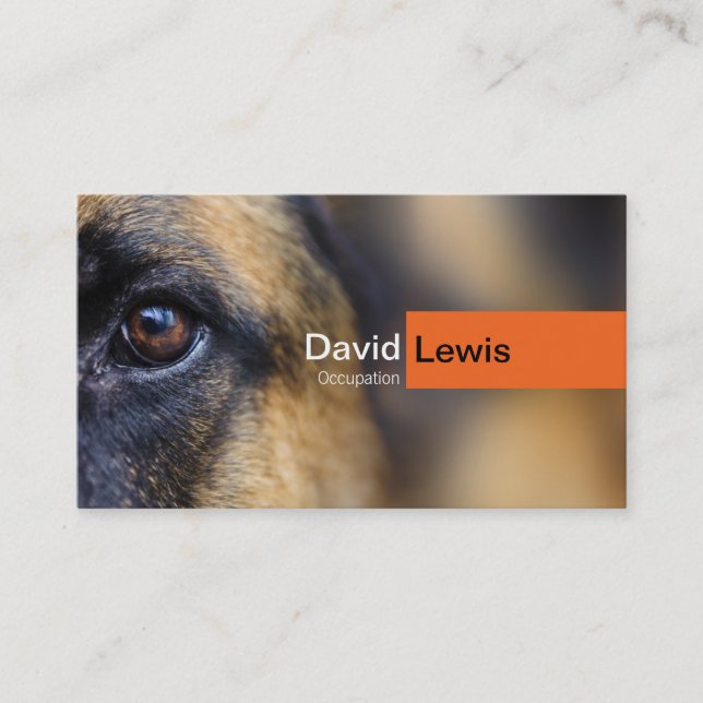 Carte De Visite Chien de berger allemand (Devant)