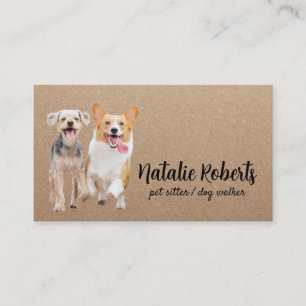 Carte De Visite Chien de chien de poète marcheur Chiens heureux Ch
