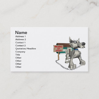 Carte De Visite Chien de garde