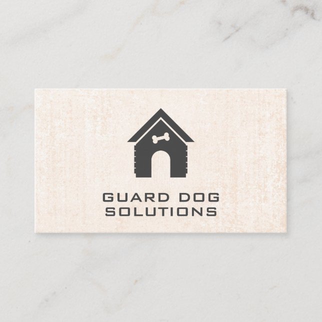 Carte De Visite Chien de garde | Dog House | Formateur (Devant)