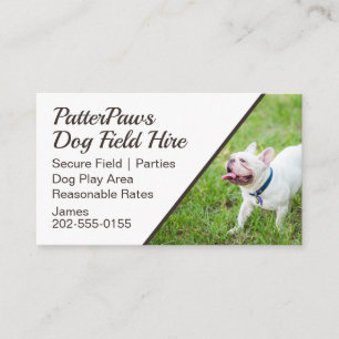 Carte De Visite Chien de terrain location Puppy Park
