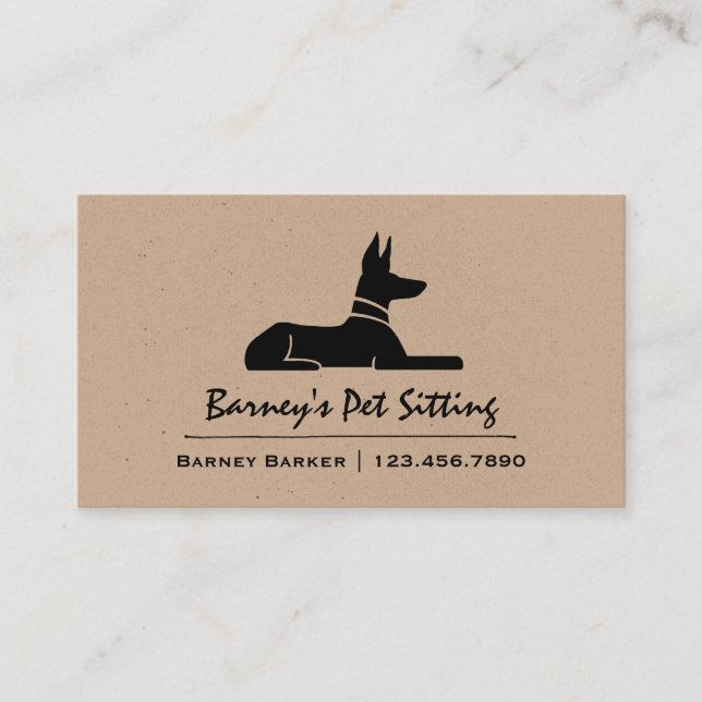 Carte De Visite Chien égyptien Hiéroglyphe Hound Pharaoh (Devant)
