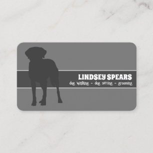 Carte De Visite Chien gardien de chien chien chien marchant