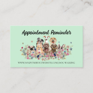 Carte De Visite Chien Groomer Animal de compagnie Green Nomination