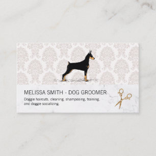 Carte De Visite Chien Groomer   Services de protection des animaux