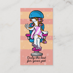 Carte De Visite Chien Grooming Business Salon Groomer Marketing_pn