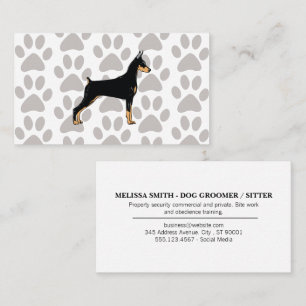 Carte De Visite Chien K9 Motif de mâchoire de chien