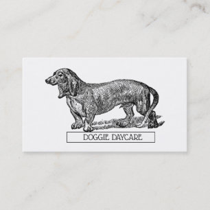 Carte De Visite Chien Marcher Chien Garderie