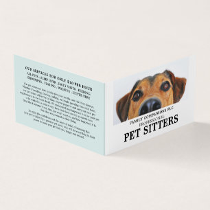 Carte De Visite Chien mignon, Animaux de compagnie Service détaill