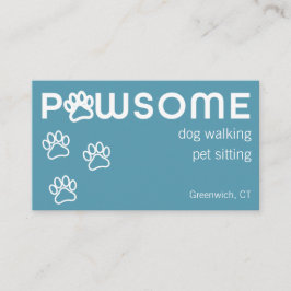 Carte De Visite Chien moderne Walker Animal de compagnie Sitter Pa