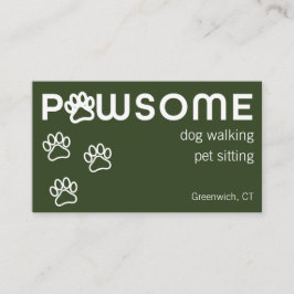 Carte De Visite Chien moderne Walker Animaux de compagnie Sitter P