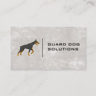 Carte De Visite Chien noir Services animaux