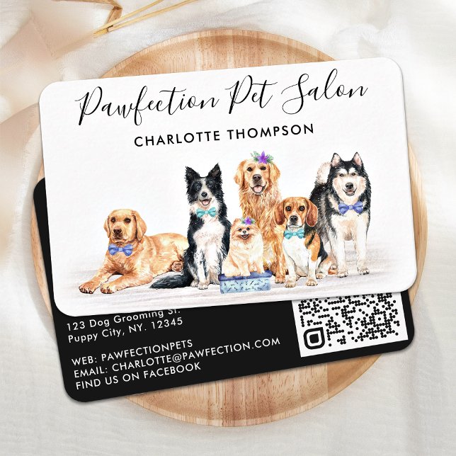 Carte De Visite Chien professionnel marcheur pour animaux de compa (Créateur téléchargé)