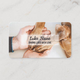 Carte De Visite Chien Secouru Chien Sitter