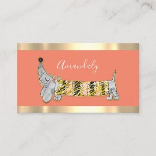 Carte De Visite Chien Sitter Animaux de compagnie Mode Boutique So