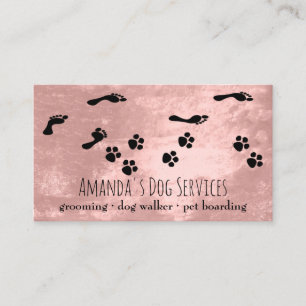 Carte De Visite Chien Sitter Services pour animaux de compagnie Gr