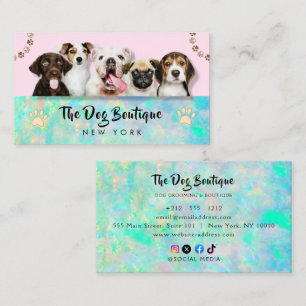 Carte De Visite Chien toiletter boutique animal de compagnie chic 